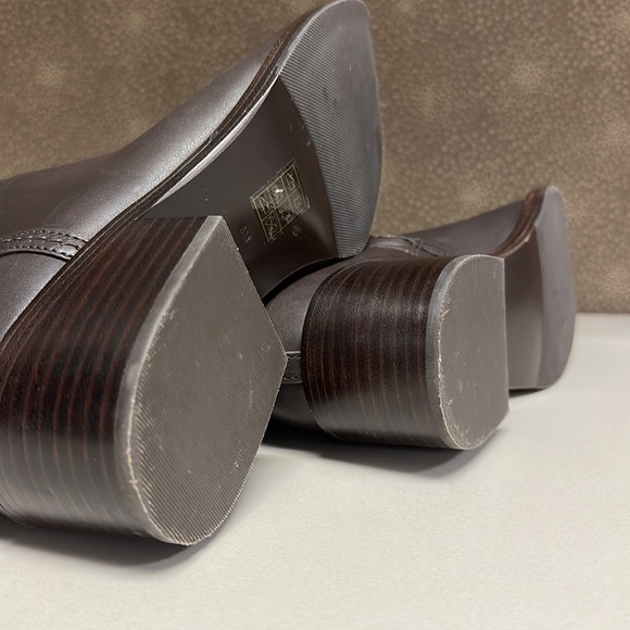 🔥🔥🔥Tory Burch Miller Brown Leather Boots - Picture 9 of 13